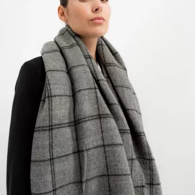 Bufanda Gris Cuadros-81404