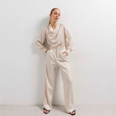 Pantalón Satinado Recto