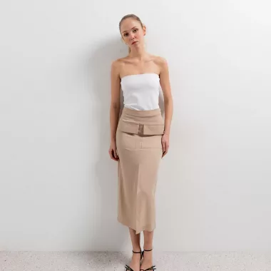 Falda Midi Cargo