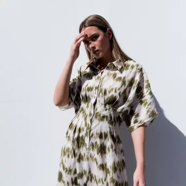 Vestido Camisero Estampado