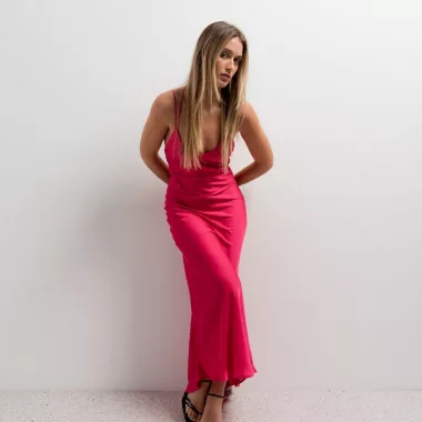 Vestido Midi Satinado