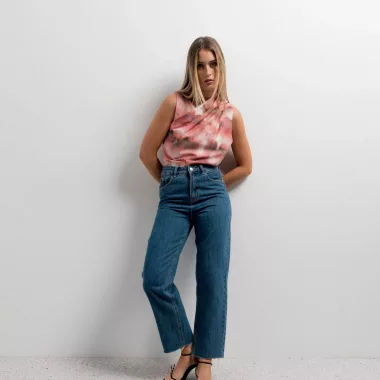 Blusa Cruzada Estampada