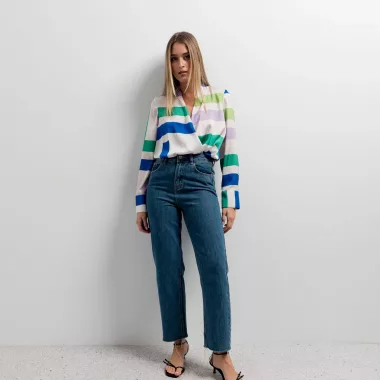 Blusa Cruzada Estampada