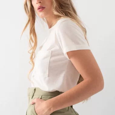 Camiseta Con Lino