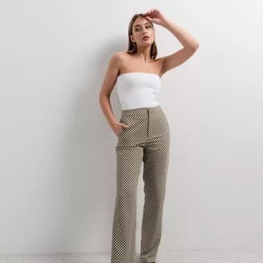 Pantalón Estampado Geométrico