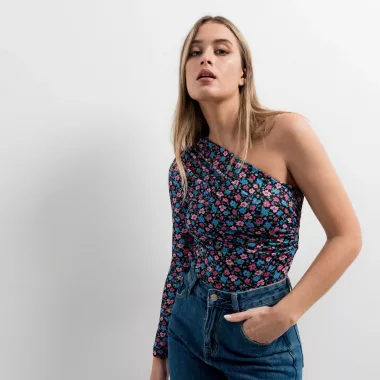 Body Asimetrico Estampado