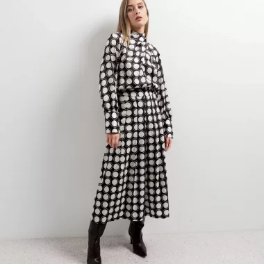 Falda Midi Estampada