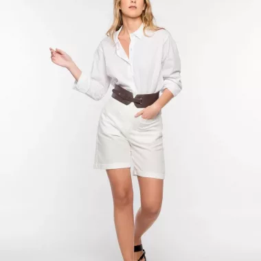 Pantalón Corto De Lino