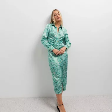 Vestido Camisero Estampado