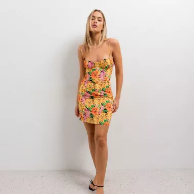 Vestido Estampado Corsetero