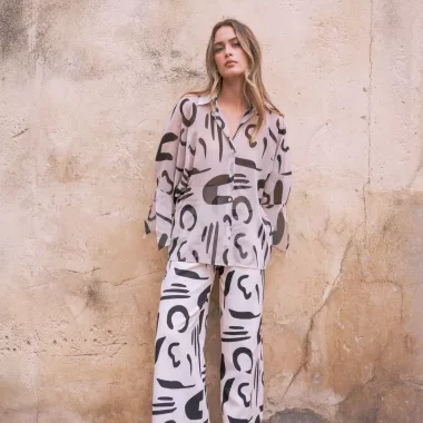 Blusa Estampada Gasa