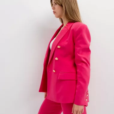 Blazer Cruzada Botones Dorados