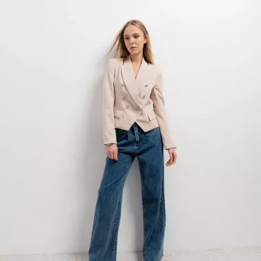 Blazer Cruzada Botones