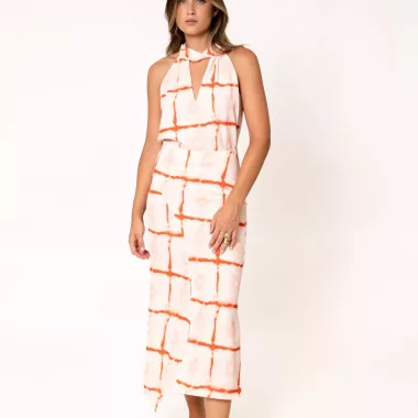 Falda Midi Estampada