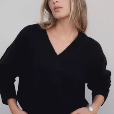 Jersey Oversize Escote Pico