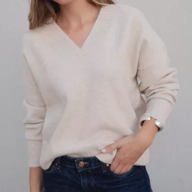 Jersey Oversize Escote Pico