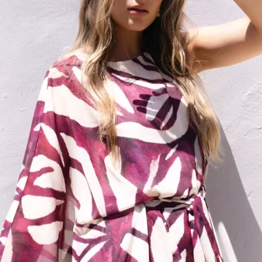 Vestido Asimetrico Estampado