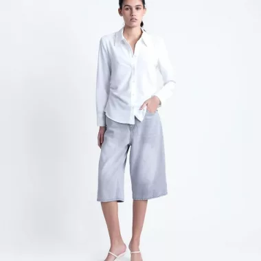 Camisa Textura Con Pliegues
