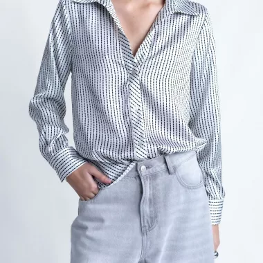 Camisa Satinada Rayas