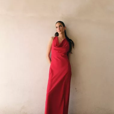 Vestido Aplique Espalda