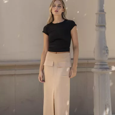 Falda Midi Cargo