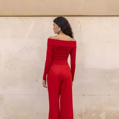 Pantalón Botón Plateado