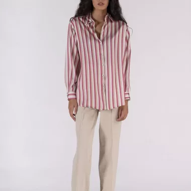 Camisa Satinada Estampada