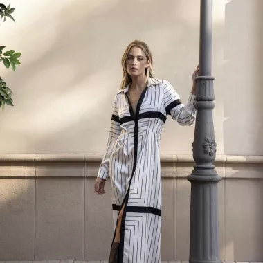 Vestido Camisero Rayas