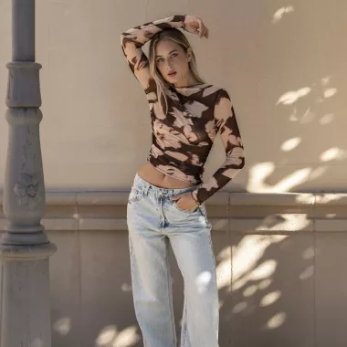 Camiseta Tul Estampado