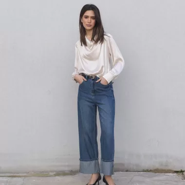 Blusa Satinada Lazada