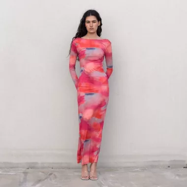 Vestido Largo Estampado