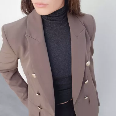 Blazer Cruzada Botones