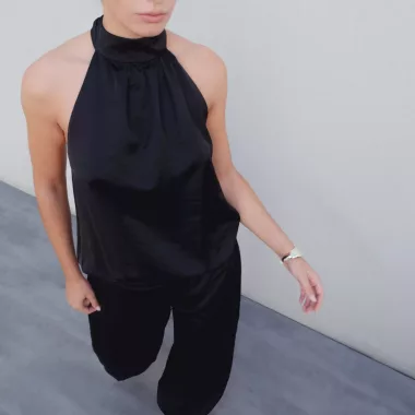 Top Halter Satinado