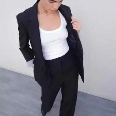 Blazer Puño Estampado