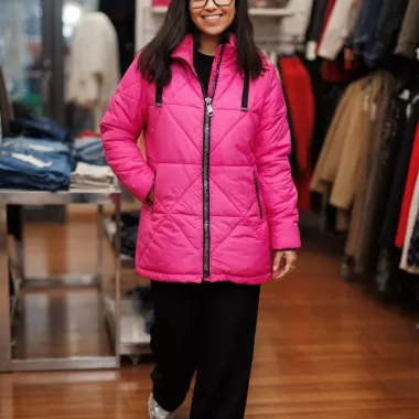abrigo rosa rever mile