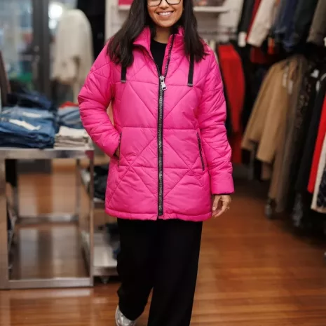 abrigo rosa rever mile